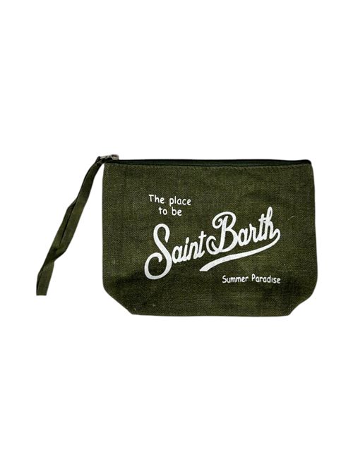 trousse donna aline in lino militare MC2 Saint Barth | ALINE-LINEN52